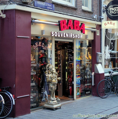 Baba Souvenir Shop head shop Amsterdam